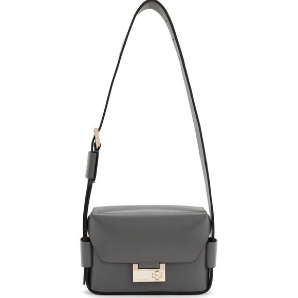 AllSaints Leather Frankie Convertible Crossbody Bag in Gray - Picture 2 of 11